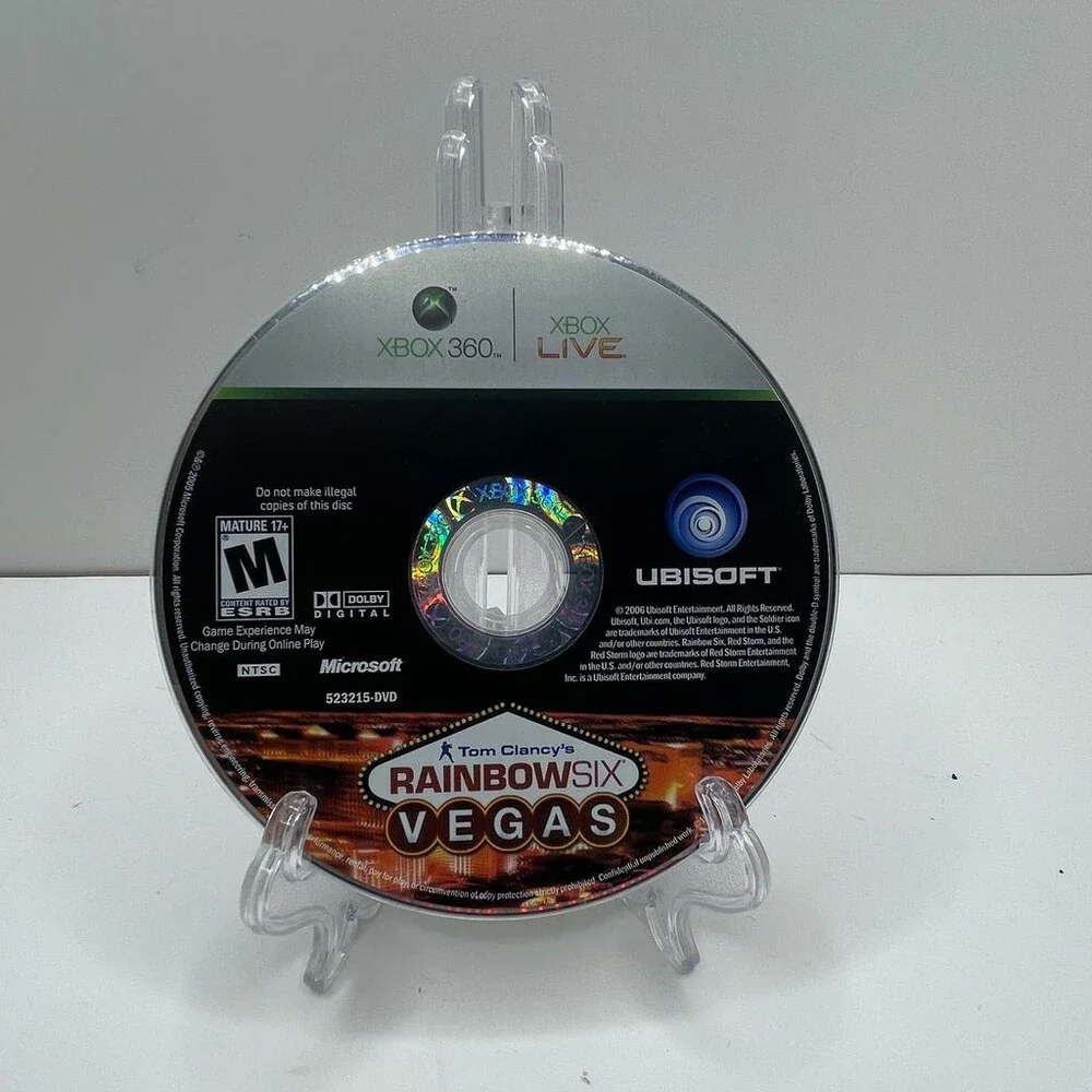 Tom Clancy's Rainbow Six: Vegas Ubisoft (Microsoft Xbox 360, 2006) Disc Only
